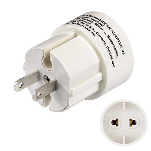 Hama American Plug Blanco adaptador e inversor de corriente - Fuente de alimentación (Blanco)
