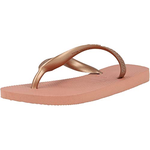 Havaianas Top Tiras, Chanclas para Mujer, Dorado (Rose Nude), 41/42 EU