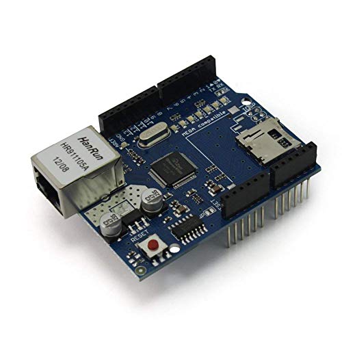 Hemore Ethernet Shield W5100 Micro-SD Tarjeta de expansión de la Ranura de la Red módulo para Arduino uno MEGA2560 1280 Atmega328 168 S09