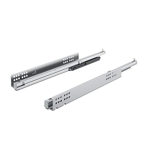 Hettich 9080237 Quadro V6 Silent System - Guía para suelo (extensión completa, longitud nominal 500 mm)