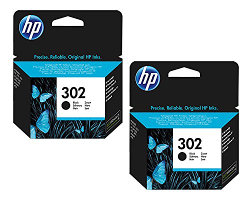 Hewlett Packard Original 302 Cartuchos de Tinta Negro x2