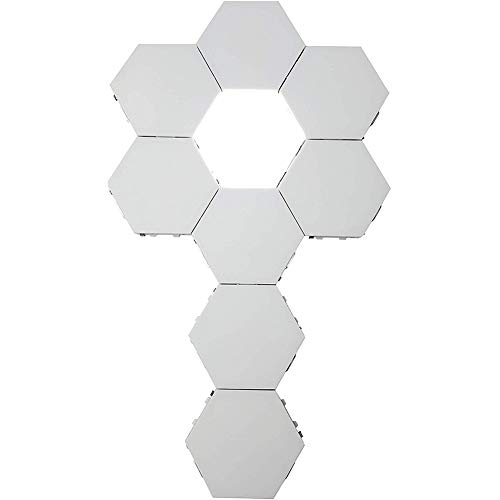 HHORD Luces De Pared Hexagonales Inteligentes Sensibles Al Tacto Modular LED Luces De Noche De Nido De Abeja Ensamblaje De Geometría Creativa DIY Decoración De Lámparas (5 Piezas)