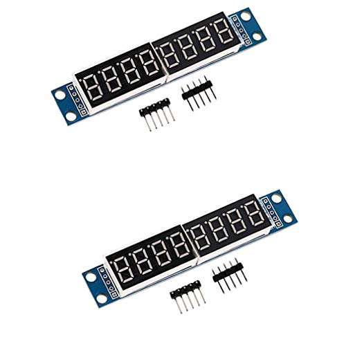 HiLetgo 2pcs MAX7219 8 Bits Digital Segment LED Display Tube Module 5V/3.3V for Arduino 51/AVR/STM32