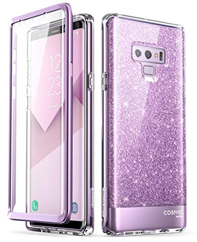 i-Blason Funda Galaxy Note 9 [Cosmo] Brillante Carcasa Completa con Protector de Pantalla Morado