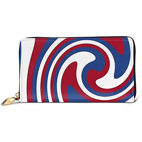 Jacque Dusk Billetera De Cuero Originalidad Países Bajos Bandera Carteras Para Hombres Mujeres Largo Cuero Chequera Titular De La Tarjeta Monedero Cremallera Hebilla Elegante Embrague Señoras Monedero