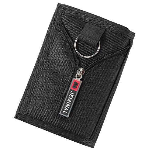 JOSEKO Cartera para Hombre Cartera para Hombre Diseño de Cartera Informal para Hombre con Cremallera y Cierre de Velcro Cartera Estilo de Marca Informal de Moda Adecuado para Viajes de Negocios