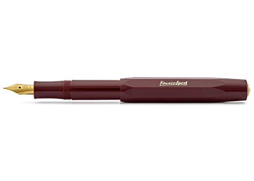 Kaweco Classic Sport - Pluma estilográfica (M, 0, 9 mm), color burdeos