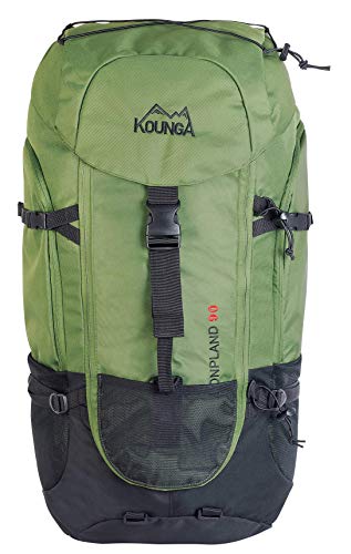 Kounga Bonpland Mochila, Adultos Unisex, Verde Oscuro, 90L