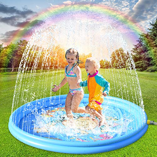 kupet Aspersor Juegos de Agua para Niños, 180cm Agua Pulverizada, Piscina Chorros de Agua MC021