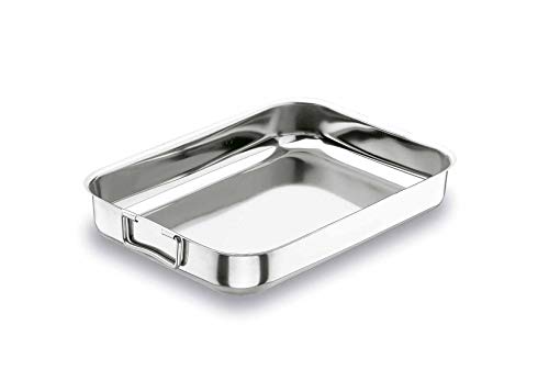 Lacor - 61530 - Rustidera Con Asa Abatible 30x22 cms.Inox 18%Cr.