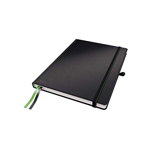 Leitz 44710095 - Cuaderno (A4, de cuadros), color negro