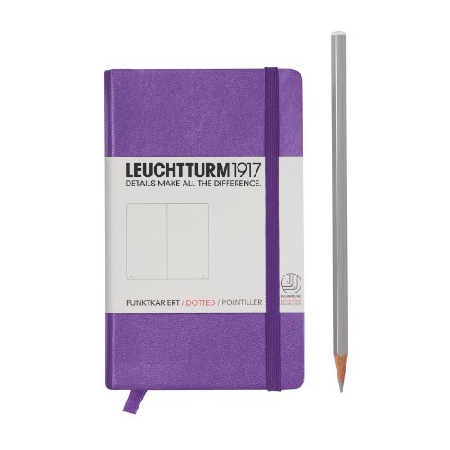 Leuchtturm1917 339601 - Cuaderno de notas (A6, 185 páginas, hojas punteadas), color morado