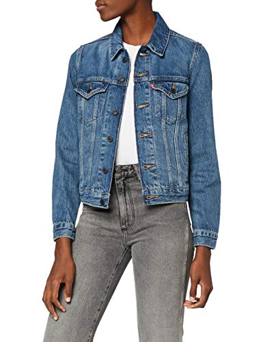 Levi's Original Trucker Chaqueta vaquera, Soft As Butter Dark, XL para Mujer