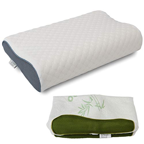 Lifetec Premium® Pro Wave - Almohada ortopédica (60 x 30 cm, Cool Air)