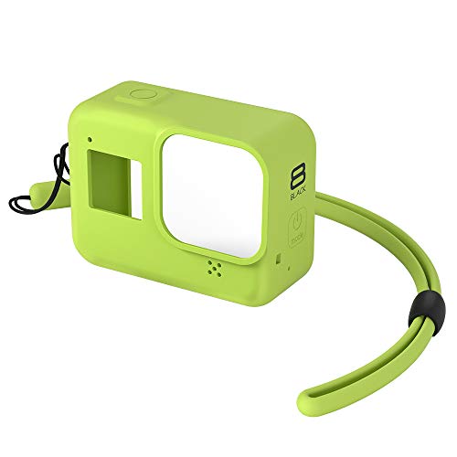 Linghuang Nueva Funda de Silicona Suave para Gopro Hero 8 Funda Protectora de Silicona Cubierta Completa para Gopro Hero 8 Accesorio de cámara de acción (Citrina)