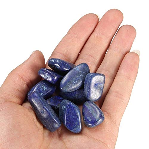 LOMAX Natural Cristales, 10 Piezas de Cristales Azul Sodalita Piedra curativo de la Gema cristalina Chakra Healing Aura curativos for la decoración del hogar, Colección