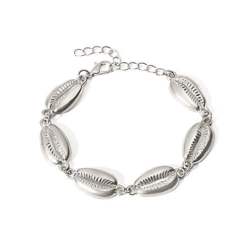 Lovemay Pulsera simple de estilo de concha, para mujer.