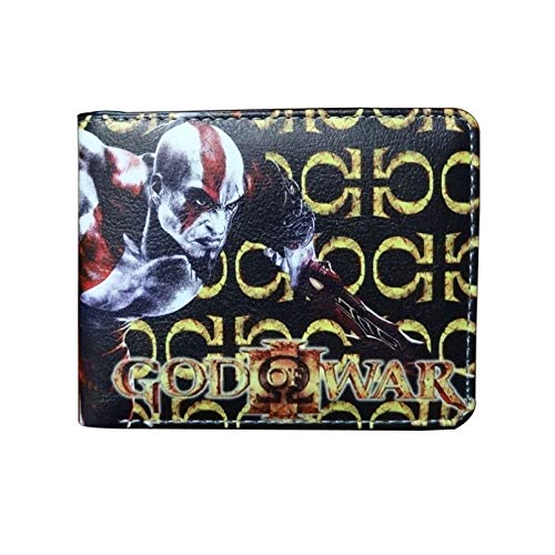 MARYBHJJ Hombres Mujeres Unisex PatróN Anime Wallets Carteras Plegable Cuero PU, Ventana IdentificacióN Titular De La Tarjeta De CréDito Monedas Bolsillo Clip De Dinero Hellboy