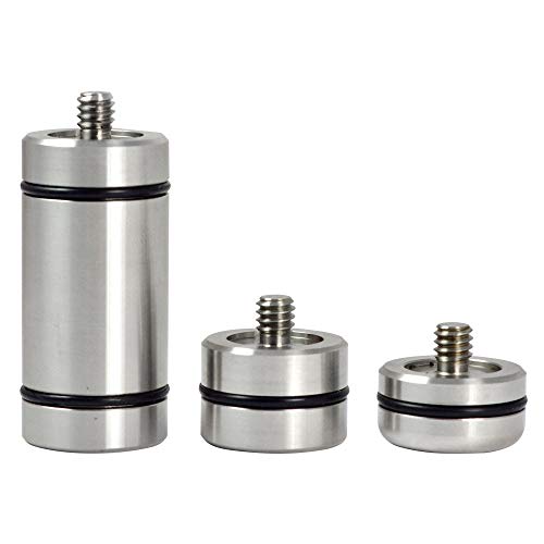 MENGS® Un conjunto (3 tamaños diferentes) contrapeso 1/4 '' tornillo para portátil Steadicam estabilizador