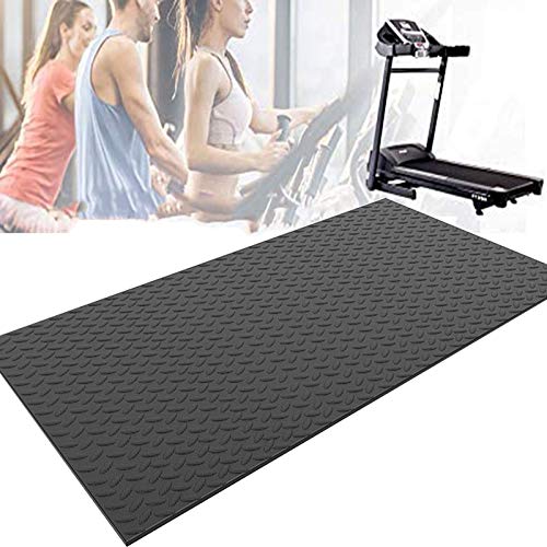 MNBVH Esterilla Maquinas Fitness, Caracteristicas : Antideslizante - Absorbe Golpes - Insonorizar - Usado para Cinta de Correr y Todo Maquinas de Gimnasio Alfombra 200×100×0.7cm