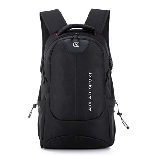 Mochila Mochila De Viaje De Negocios De Tela Oxford De Gran Capacidad Portátil Bolsa De Computadora De Color Sólido Bolsa De Estudiante Universitario Para Hombres-C