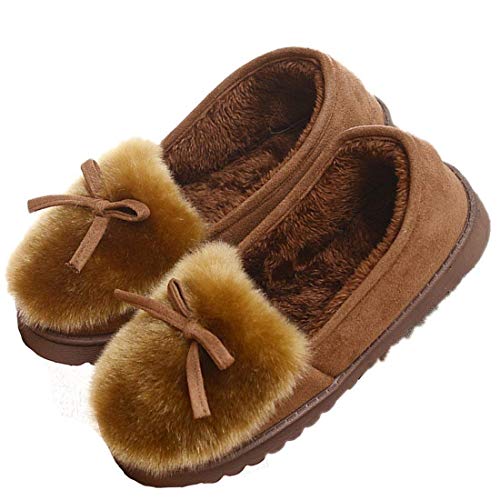 Mujer Zapatillas de Estar Invierno casa Cerradas Calienta con Comodidad Pantuflas