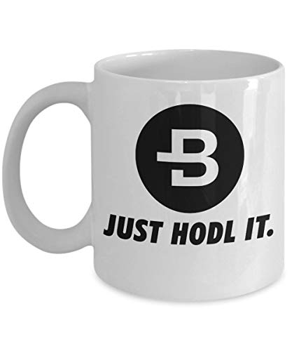 N\A Oficial Bytecoin Just HODL It Taza de criptomoneda Soporte de café acrílico Blanco 11oz Crypto Miner Blockchain Invertir Comercio Comprar Vender Mantener BCN