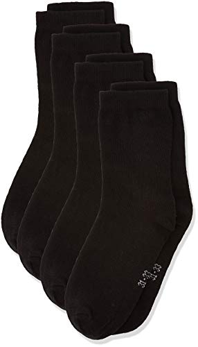 NAME IT Nknsock 5p Noos Calcetines, Negro (Schwarz Black), 36 (Talla del fabricante: 34) (Pack de 5) para Niños