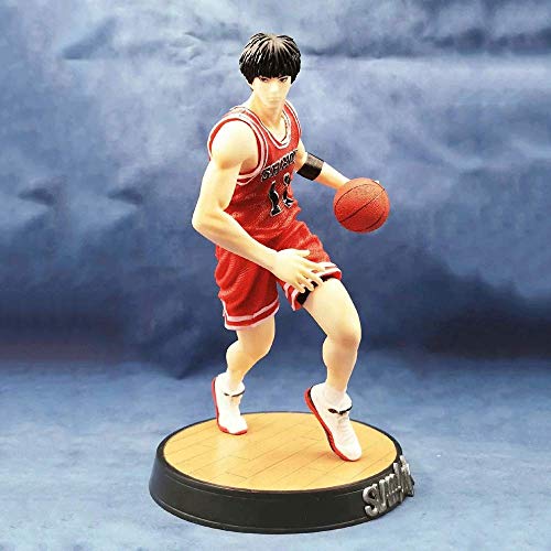 NAMFXH Slam Dunk Genius Rukawa Maple Postura para correr Jugador de baloncesto de sangre caliente Escritorio de la computadora Decoración PVC Colección en caja Modelo Paisaje Figura de juguete Decorac