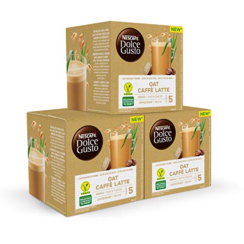 Nescafé DOLCE GUSTO Café AVENA LATTE - Pack De 3 x 12 cápsulas - Total: 36 Cápsulas