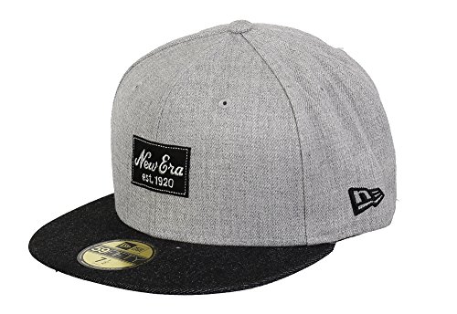 New Era 59fifty Basecap Heather Patch Heather Grey/Black - 7 1/2-60cm