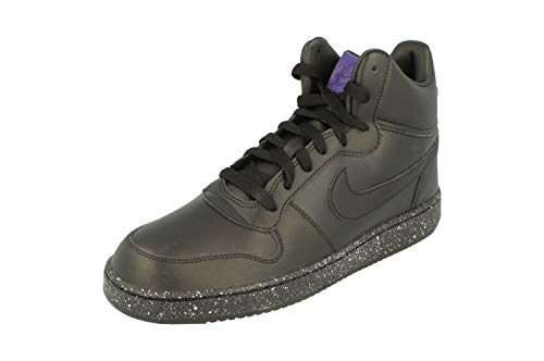 Nike Borough Mid SE, Zapatillas de Deporte para Hombre, Multicolor (Black/Black/White/Court Purple 001), 46 EU