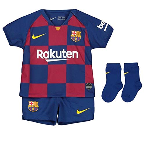 NIKE FCB I Nk BRT Kit Hm Equipamento de Fútbol, Unisex niños, Deep Royal Blue/(Varsity Maize) (Full Sponsor), 6-9M