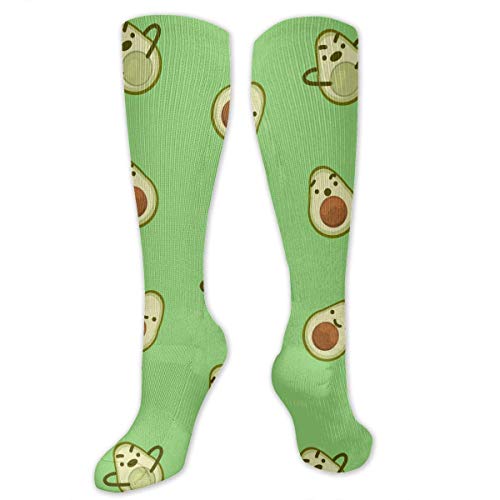 Not Applicable Medias De Compresión Calcetines De Tubo Largo De Aguacate De Dibujos Animados Deportes 50 Cm Unisex Medias De Muslo Populares Calcetines De Compresión Cosplay Ciclismo Gimnasio Yog