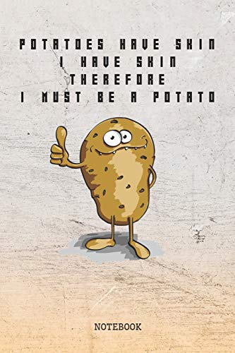 Notebook: Funny Potato / Potatoes Cooking Recipe Planner / Organizer / Lined Notebook (6" x 9")