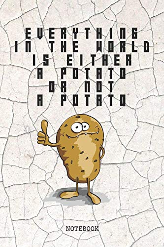 Notebook: Funny Potato / Potatoes Recipe Planner / Organizer / Lined Notebook (6" x 9")