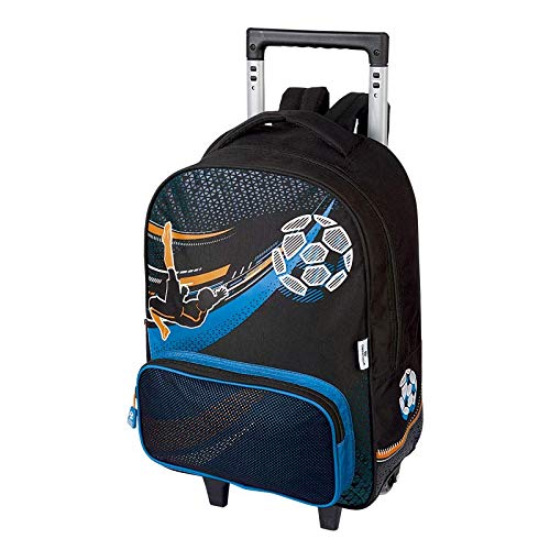 Oberthur – 1 mochila / bolsa con ruedas de fútbol – Longitud: 48 cm – Ancho: 32 cm – Profundidad: 20 cm – Peso: 1500 kg – Compartimentos: 1