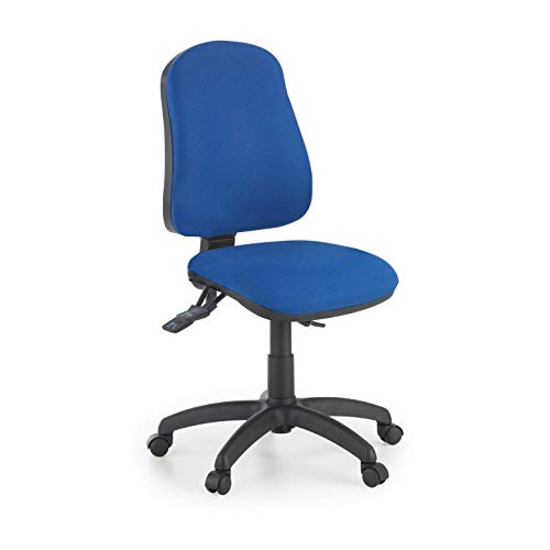 ofiprix | Silla Eco2 | Silla Giratoria de Oficina | Silla de Escritorio Tapizada | Color Azul