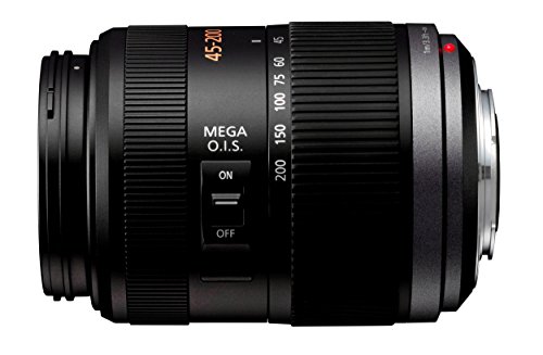 Panasonic 45-200mm f/4.0-5.6 G Vario - Objetivo para Micro Cuatro tercios (Distancia Focal 45-200mm, Apertura f/4-22, Zoom óptico 4X,estabilizador, diámetro: 52mm) Negro