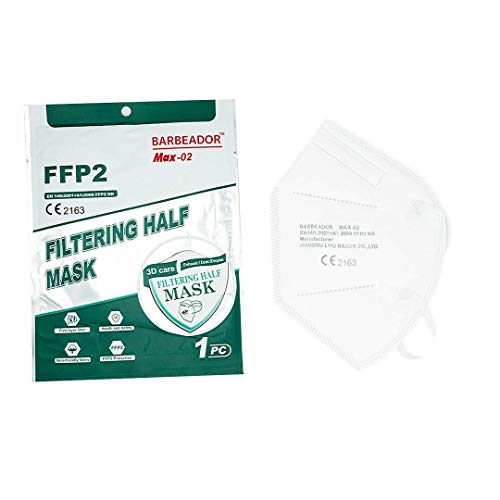 Protegea 20 mascarillas FFP2 Color Blanco - Homologadas y Certificadas CE - Embolsado individual para mayor comodidad - Protección polvo y partículas (caja 20 unidades)