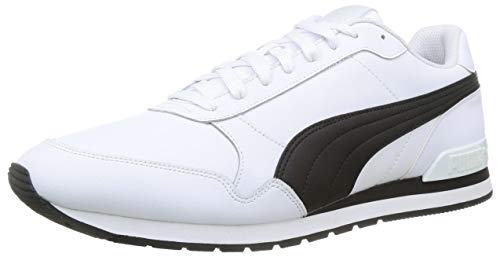 PUMA St Runner V2 Full L, Zapatillas Hombre, Blanco White Black, 43 EU