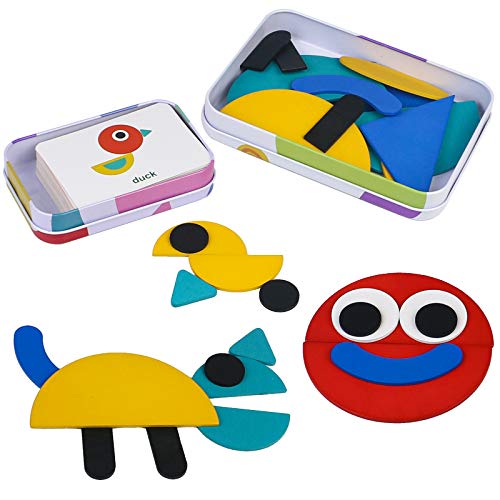 Puzzle Juguetes Montessori para Niños 3 Años Infantiles con Rompecabezas de 36 Piezas+Tarjetas de 60 Piezas Juegos Educativos Puzzle Juguetes de Madera Regalos para Niños Niñas 3 4 5 6 7 Años