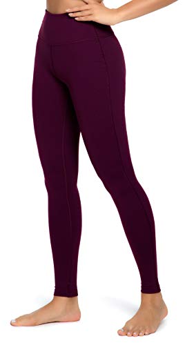 QUEENIEKE Pantalones de Entrenamiento de Yoga Power Flex Rodilleras para Mujeres Color Rosa Roja Tamaño S