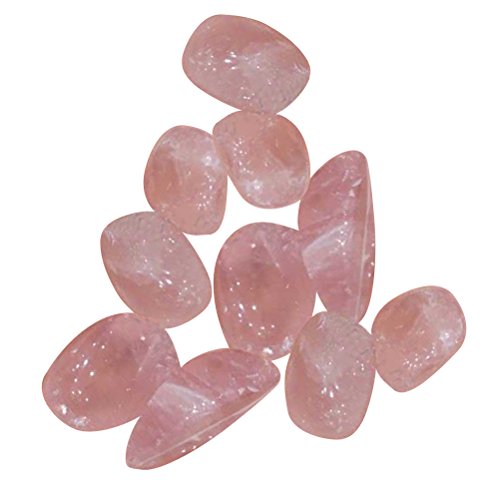 Rosenice 9-12 mm cuarzo rosa cristal bruto natural brillante cristal piedra buractada para manualidades DIY 100 g (rosa)