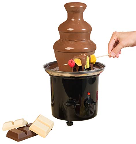 Rosenstein & Söhne Fondue de chocolate: Fuente de chocolate con 2 niveles, 275 vatios (fondue)