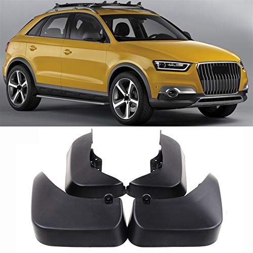 ROYAL STAR TY Conjunto Moldeado Mudflaps for Audi Q3 2011 2012 2013 2014 Aleta del Fango de Barro Solapas Los Guardabarros Delantero del Guardabarros Trasero Kit de Accesorios