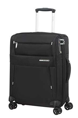 Samsonite Duopack Equipaje- Equipaje de mano, S (55 cm - 49 L), Schwarz (Black)