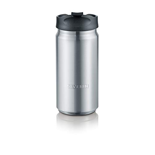 Severin ZB 9925 Vaso Termo, Capacidad 340 ml, Acero inoxidable pulido/Negro