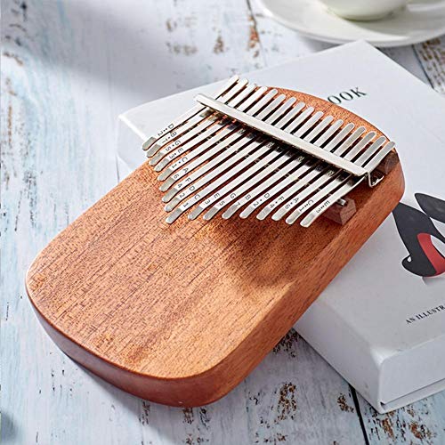 SFFSM 17 Teclas del Teclado de Piano del Pulgar Kalimba Caoba Grupo Abeto de la Esquina Redonda clásico Instrumento Musical de Madera for Principiantes Calimba (Color : Mahogany)