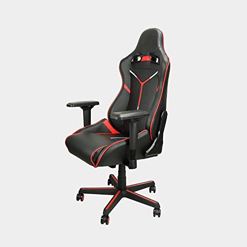 Silla de Oficina Giratoria E-Sports Silla Moderna Simple Internet Cafe Sports Silla Ancla Principal Silla de la computadora Moda Butaca de Juego (Color : Red)